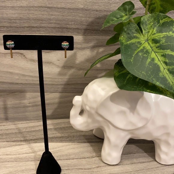 Marc Jacobs Jewelry - MARC JACOBS Jewelled Lollipop Stud Earrings In Antique Gold